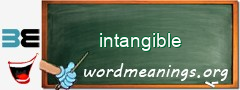 WordMeaning blackboard for intangible